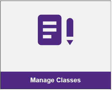 Manage classes tile